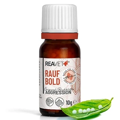 Afbeelding van ReaVET Bio Bachbloesem globuli Voor Honden, Katten &amp; Paarden Bullebak kalmering en ontspanning 10g