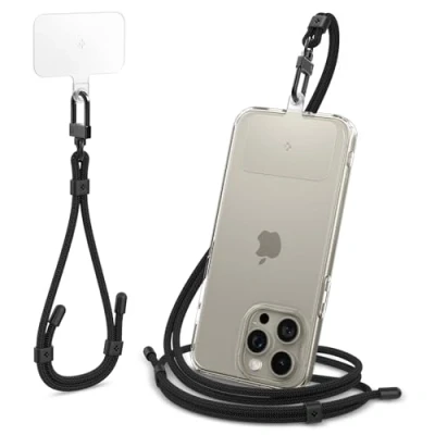 Afbeelding van SPIGEN UNIVERSELE BANDENSET CROSSBODY &amp; POLS ZWART
