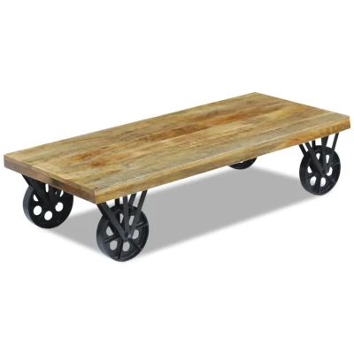Afbeelding van Salontafel 120x60x30 cm mangohout