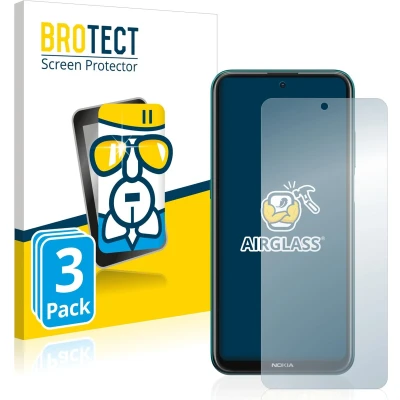 Afbeelding van BROTECT Screenprotector voor Nokia X10 Folie Beschermfolie Beschermglas transparant (3 Stuks)