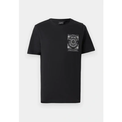 Afbeelding van Lyle &amp; Scott Shirt Zwart Lyle&amp;scott Sunshine Inn Graphic T shirts Ts2307v