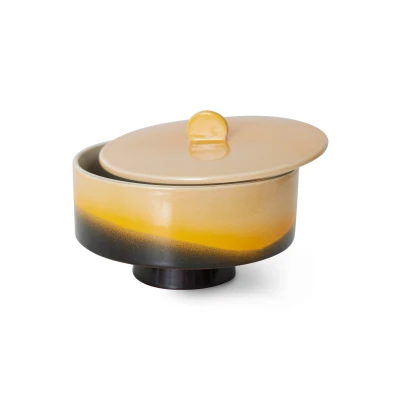 Afbeelding van HKliving 70&#039;s Bonbon Voorraadpot 13 Cm Geel