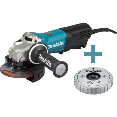 Afbeelding van MAKITA GA5095X01 haakse slijper 125mm 1900W met lepelschakelaar, vast toerental en zonder mechanische rem