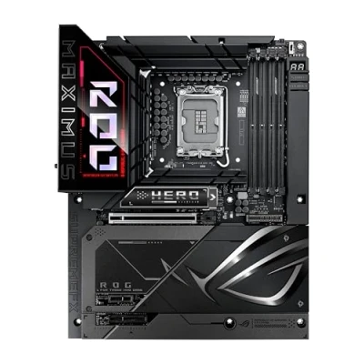 Image de ASUS ROG MAXIMUS Z890 HERO BTF carte mère ATX Socket LGA1851 Chipset USB4, USB 3.2 Gen 1, C Gen2, 2 Wi Fi 7, Bluetooth, 5 Gigabit Ethernet graphique embarquée (unité centrale requise) audio HD (8 canaux)