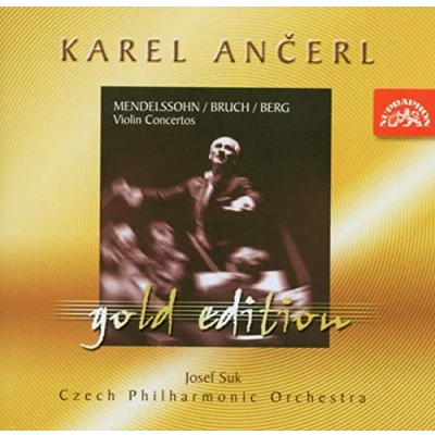 Afbeelding van Czech Philharmonic Orchestra, Karel Ančerl Gold Edition 3. Mendelssohn Bartholdy, Bruch &amp; Berg: Concertos For Violin and Orchestra (CD)