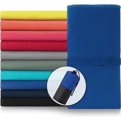 Afbeelding van Blumtal Sporthanddoek microfiber: 80 x 40cm, koningsblauw, set van 2