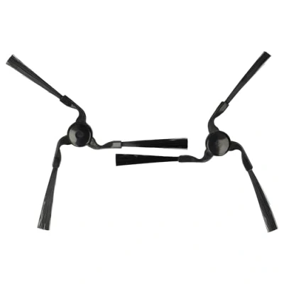 Afbeelding van vhbw Set van 2 zijborstels compatibel met Miele Scout RX1 robotstofzuiger, links/rechts, zwart