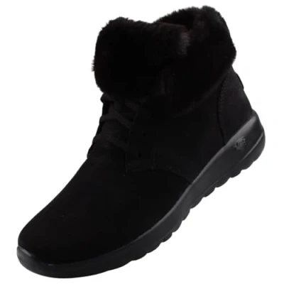 Afbeelding van Skechers Onthego Veterboots, Dames, Maat: 41, Black Leer en textiel