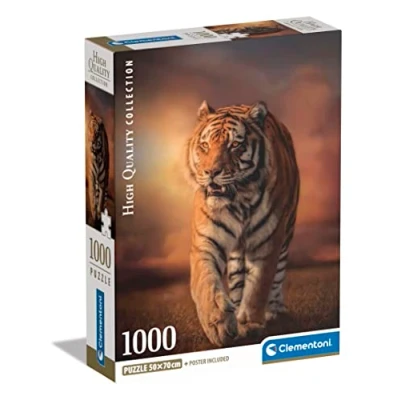 Afbeelding van Clementoni High Quality Collection Puzzel Tijger 1000 Stukjes