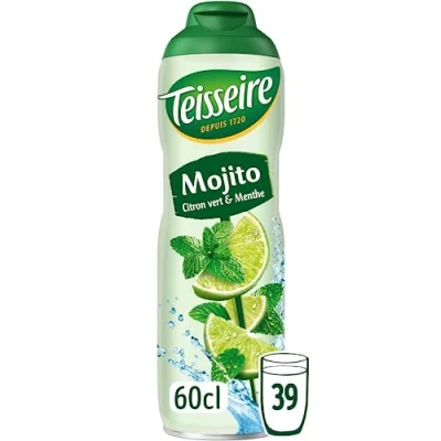 Afbeelding van Teisseire Mojito siroop voor verfrissende dranken, cocktails, recyclebare jerrycan, 60 cl