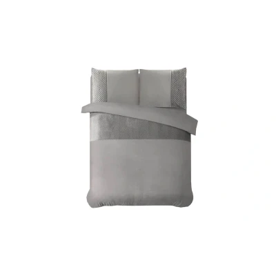 Afbeelding van Dekbedovertrek Velvet Crossline 2 persoons (200x220 cm) Microvezel Effen Zwart Sleeptime Ga naar Dekbed Discounter.nl &amp; Profiteer Nu