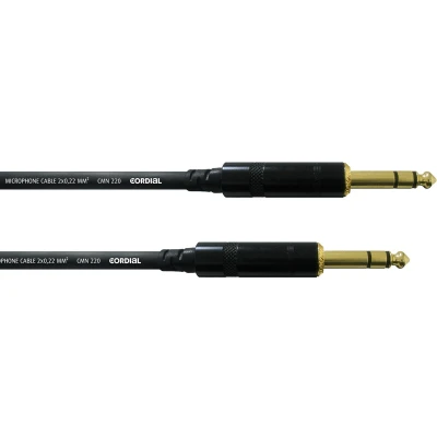Afbeelding van Cordial CFM 0,6 VV Instrumenten Kabel [1x Jackplug male 6,3 mm 1x mm] 0.60 m Zwart