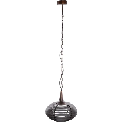 Afbeelding van PTMD Norris Copper metal hanging lamp layers round