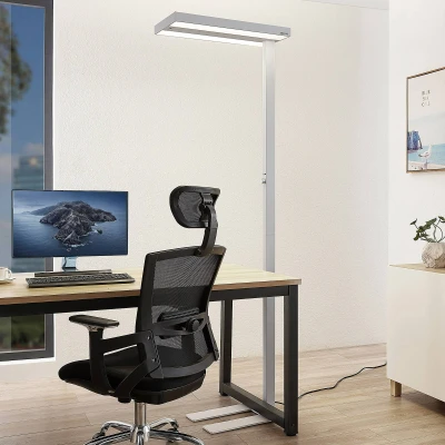 Afbeelding van Arcchio Kantoorverlichting met dimmer 1licht Aluminium, kunststof H: 195 cm wit (RAL 9003) Inclusief lichtbron