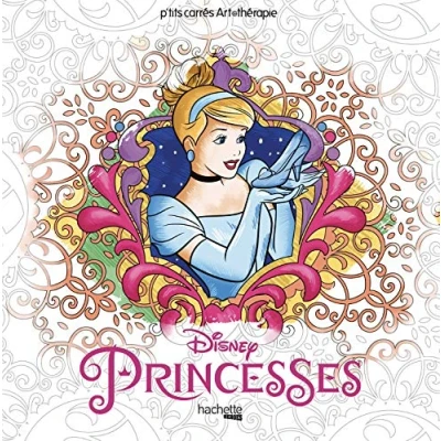 Afbeelding van Disney Princesses Carrés Art therapie Kleurboek voor volwassenen