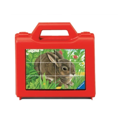 Afbeelding van Ravensburger Kinderpuzzel 07412 dieren Würfelpuzzel met 12 delen, puzzel voor kinderen vanaf 4 jaar