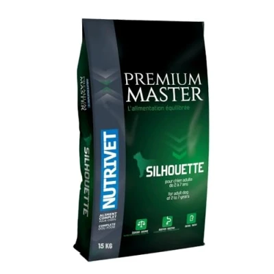 Afbeelding van 15kg Nutrivet Premium Master Silhouette Droog hondenvoer