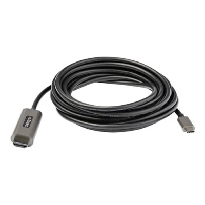 Image de StarTech.com Câble adaptateur Graphique USB C vers HDMI 4K 60Hz HDR10 4m Ultra HD Type 2.0b Convertisseur HDR DP 1.4 Alt Mode HBR3 (CDP2HDMM4MH) 24 pin mâle pour