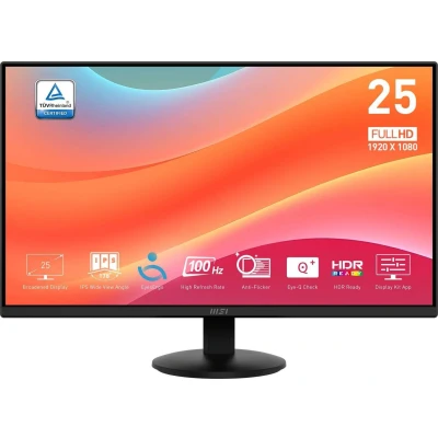 Afbeelding van MSI Pro MP252L computer monitor 62,2 cm (24.5&quot;) 1920 x 1080 Pixels Full HD LED Zwart