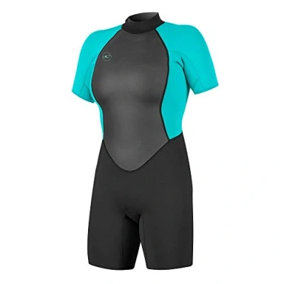 Afbeelding van O&#039;Neill Dames Reactor II 2mm Rug Ritssluiting Shorty Wetsuit