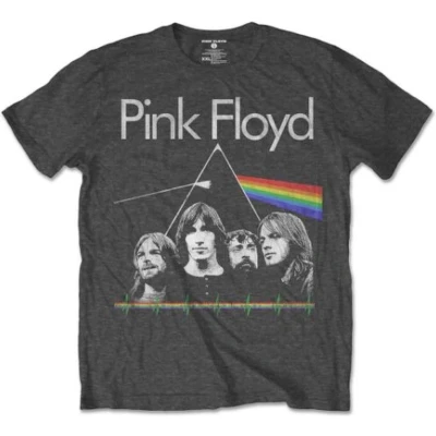 Afbeelding van Pink Floyd DSOTM Band &amp; Pulse Heren T shirt M Grijs