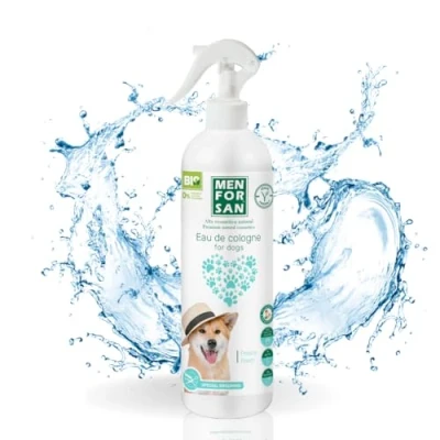 Image de MENFORSAN Eau de Cologne pour chiens Fraîche Parfum intense et rafraîchissant Effet déodorant Avec ingrédients très doux UE n&#039;irritent pas la peau au pH neutre 500 ml