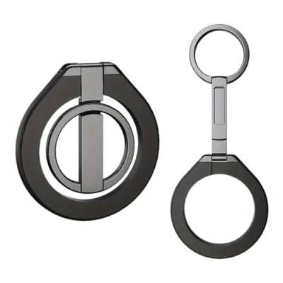 Afbeelding van magnetische telefoonring compatibel met MagSafe, telefoonhouder 360 graden draaibare standaard, iPhone 16/15/14/13/12