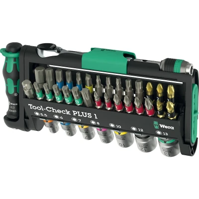 Afbeelding van Wera Tool Check PLUS 1 05049055001 Bitset Plat, Kruiskop Phillips, Pozidriv, Inbus, Binnen Torx, Torx BO