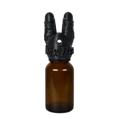Afbeelding van Dick Deep® Poppers Sniffer Cap maat M (voor Franse 15 ml) anti sniff opzetstuk (Jet Black)