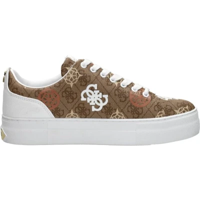 Afbeelding van Guess Gianele Sneakers laag, Dames, Maat: 39, Beige/brown Pu