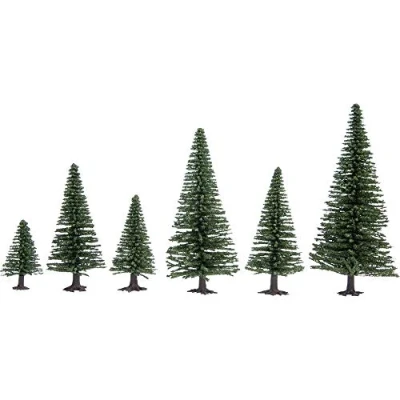 Afbeelding van NOCH Hobby 26820 Set bomen Zilverspar 50 tot 140 mm Donkergroen 25 stuk(s)