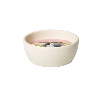 Afbeelding van Mini terracottaschaal citronella kaars wit Summer Blossom