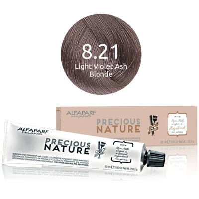 Afbeelding van Alfaparf Precious Nature Ammonia Free Permanent Hair Color 8.21 60 ml