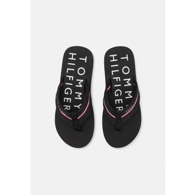 Afbeelding van Tommy Hilfiger Beach Teensandalen, Heren, Maat: 44, Black Polyester