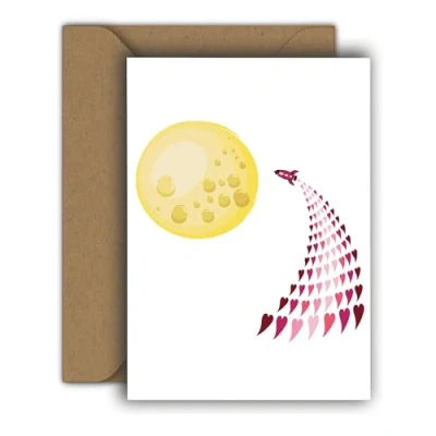 Afbeelding van Edition Colibri Valentijnsdagkaart voor hem en haar, A6 formaat, opvouwbaar, met envelop, liefdeskaart, verjaardag, verjaardagskaart, grappige (H000251)