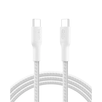 Image de Belkin BOOST CHARGE câble USB 24 pin C (M) pour 2 m tressé, Alimentation (240 W) blanc