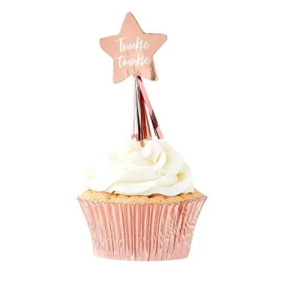Afbeelding van Ginger Ray Cupcake toppers Twinkle (12 stuks)