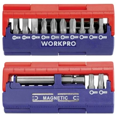 Afbeelding van Set van tips Workpro Schroevendraaier 13 Onderdelen