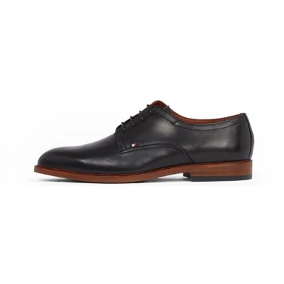 Afbeelding van Tommy Hilfiger Veterschoenen, Heren, Maat: 40, Black Leer