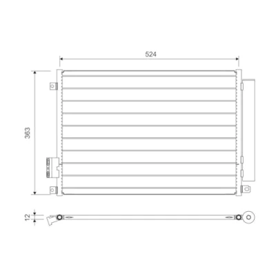 Afbeelding van Valeo Airco condensor 814155