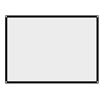 Afbeelding van 60 100 inch projectiescherm, opvouwbaar anti rimpel scherm 4: 3 HD draagbaar wasbaar voor thuisbioscoop, wandmontage / plafond projectorscherm (100 inch)