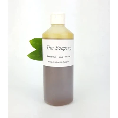 Image de Huile de neem vierge pressée à froid, non raffinée et 100 % naturelle 500 ml