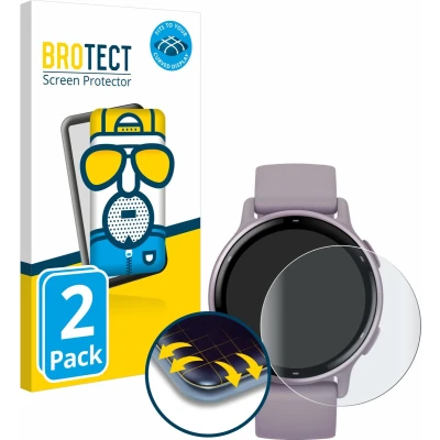 Afbeelding van BROTECT Screenprotector voor Garmin vivoactive 5 Folie Beschermfolie matte volledig dekking (2 Stuks)