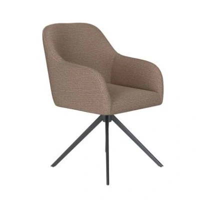 Afbeelding van Housecraft Living Otis Eetkamerstoel Draaibaar Metaal Taupe
