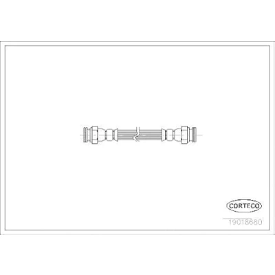 Afbeelding van CORTECO 19018680 Remslang Achteras 235