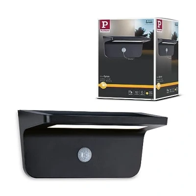 Afbeelding van Paulmann 94505 Cyrus Wandlamp op zonne energie Energielabel: G (A G) 5.00 W Warmwit Antraciet