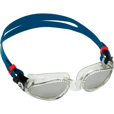 Afbeelding van Aquasphere Kaiman Zwembril Volwassenen Silver Titanium Mirrored Lens Petrol