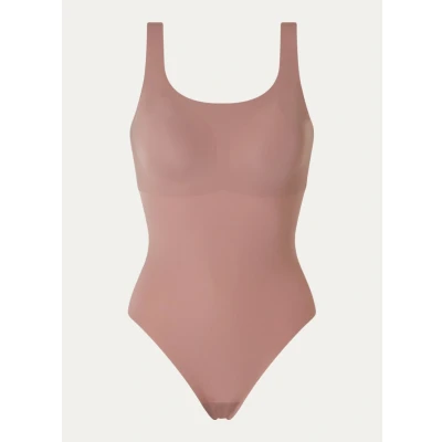 Afbeelding van Sloggi dames Zero Feel 2.0 naadloze body met uitneembare vulling in de kleur Oudroze, maat: L
