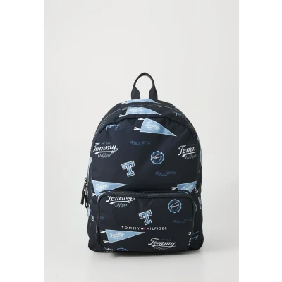 Afbeelding van Tommy Hilfiger Unisex Schooltas voor kinderen, Maat: One Size, Space blue all over print
