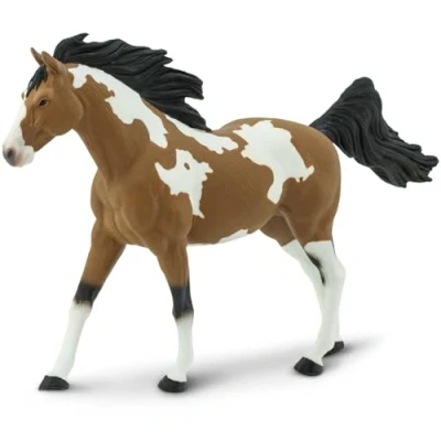 Afbeelding van Safari Miniatuur, kunststof, wereldvleugels, Pinto Mustang Stallion S152405